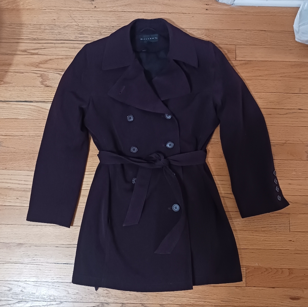 Womens Gallery Trench Coat Size Small